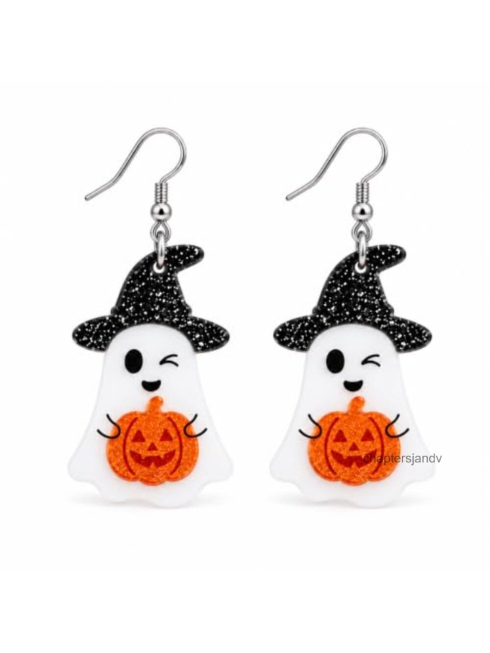 Halloween Ghost Dangle Earrings for Women Lightweight Acrylic Fall Jewelry
